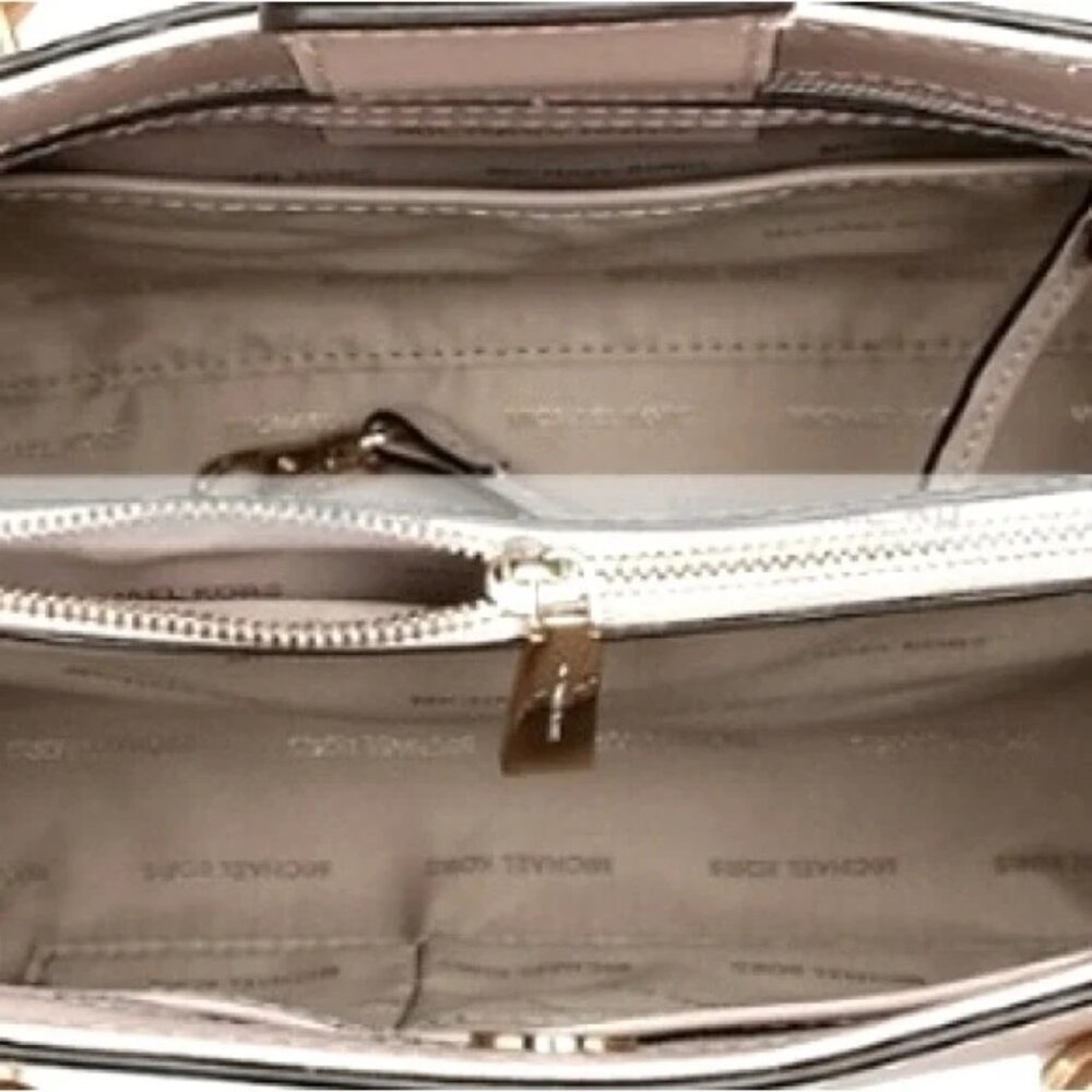 MICHAEL KORS Cynthia Saffiano Leather Satche shoulder bag crossbody - Picture 6 of 9